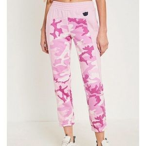 NICOPANDA Pink Camo Joggers Sweatpants